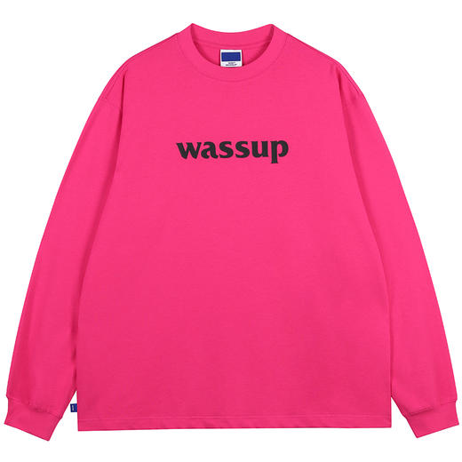 WASSUP-基础logo印花长袖T恤 商品图7