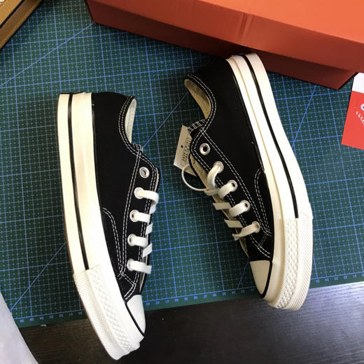 匡威1970s帆布鞋-黑色低帮 商品图0