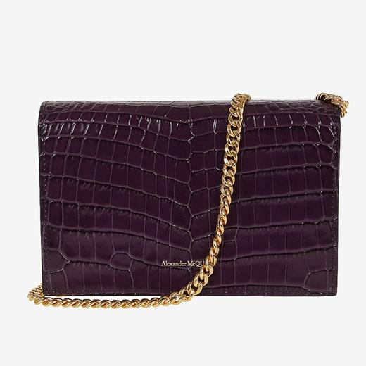 Alexander McQueen/亚历山大麦昆 女士鳄鱼纹单肩包613088 1HBBG 5150 商品图4