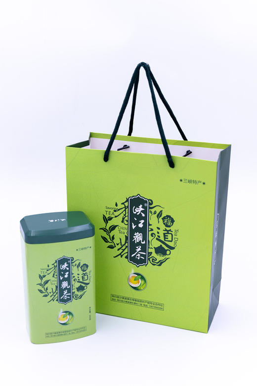 【宜昌助农馆】农绿春园   峡江觀特级绿茶罐装 400g/提(200g*2罐) 商品图1