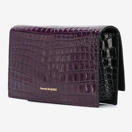Alexander McQueen/亚历山大麦昆 女士鳄鱼纹单肩包613088 1HBBG 5150 商品图3