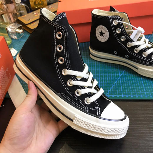 匡威1970s帆布鞋-黑色高帮 商品图4