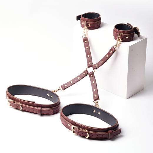 家务奴束腰束缚套装 腰部固定 有限活动 水性PU材质 商品图4