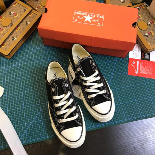 匡威1970s帆布鞋-黑色低帮 商品图1