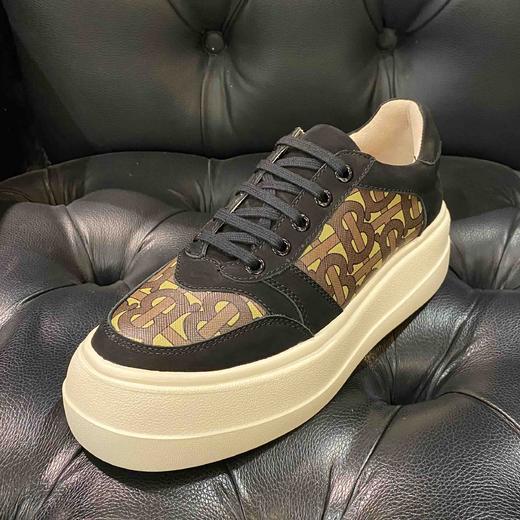 LFGJ 6116 真皮厚底休闲低帮单鞋百搭平底豹纹板鞋 商品图6