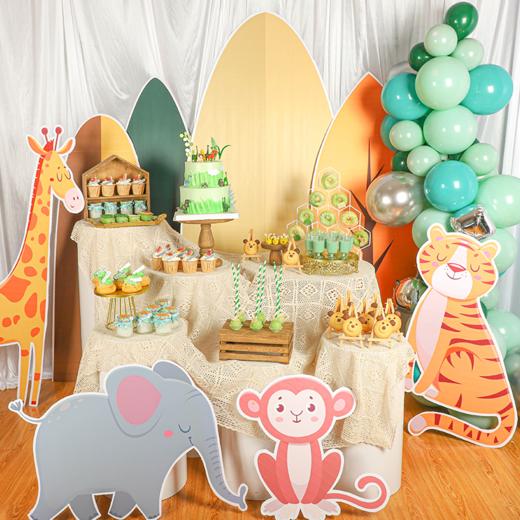森系宝宝生日宴甜品台定制 商品图0