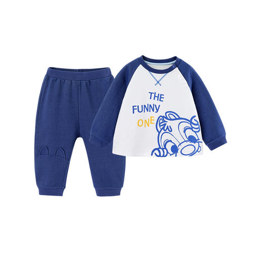 英氏-童衣类（春）E1迪针外着衣裤套英氏白100CM 商品图1