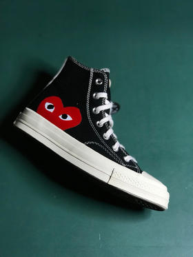黑色1970s 匡威川久保玲 play爱心联名
