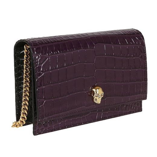 Alexander McQueen/亚历山大麦昆 女士鳄鱼纹单肩包613088 1HBBG 5150 商品图2