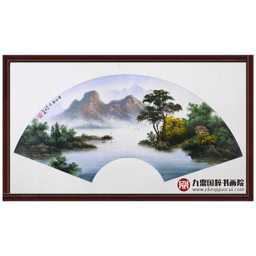 孔威《青山秀水》扇面 50*70cm 油画扇面作品 客厅/玄关挂画 商品图0