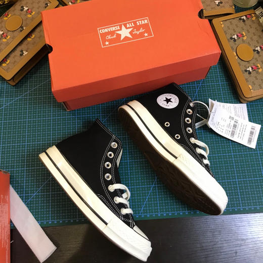 匡威1970s帆布鞋-黑色高帮 商品图1