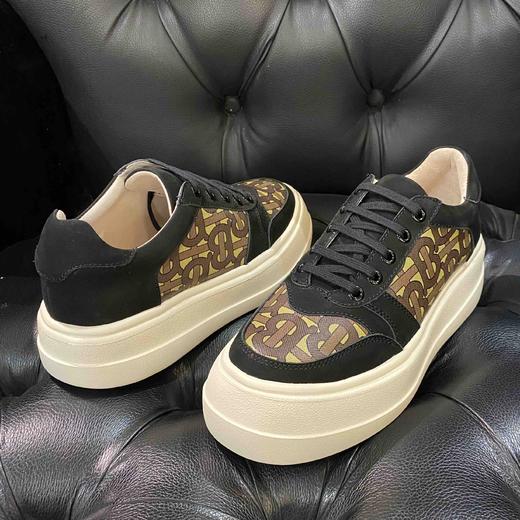 LFGJ 6116 真皮厚底休闲低帮单鞋百搭平底豹纹板鞋 商品图8