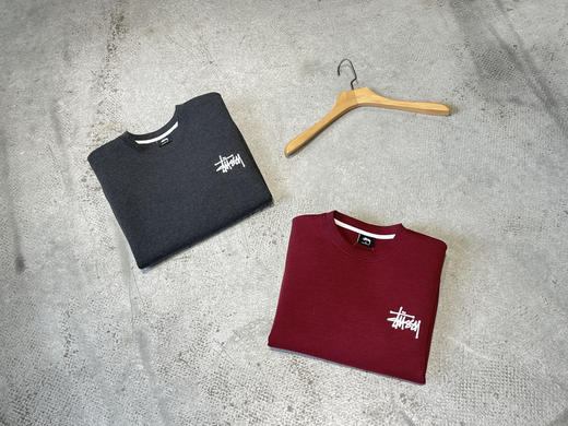 高端面料 潮流鼻祖st*ssy   春季新单品！太空棉廓形圆领卫衣 WY491 商品图7