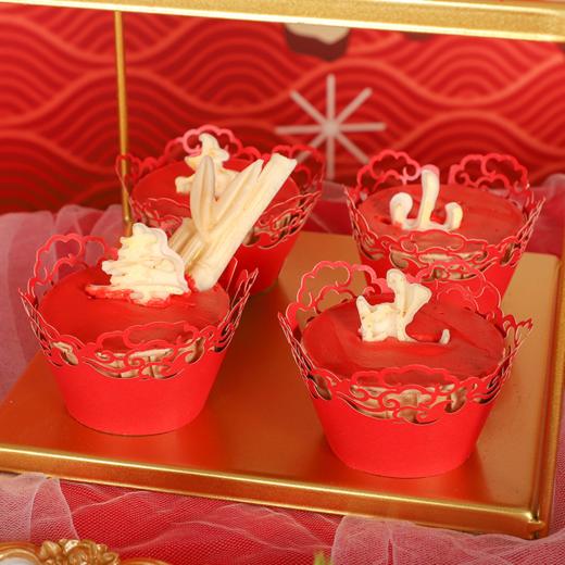 红色寿系甜品台定制 商品图1