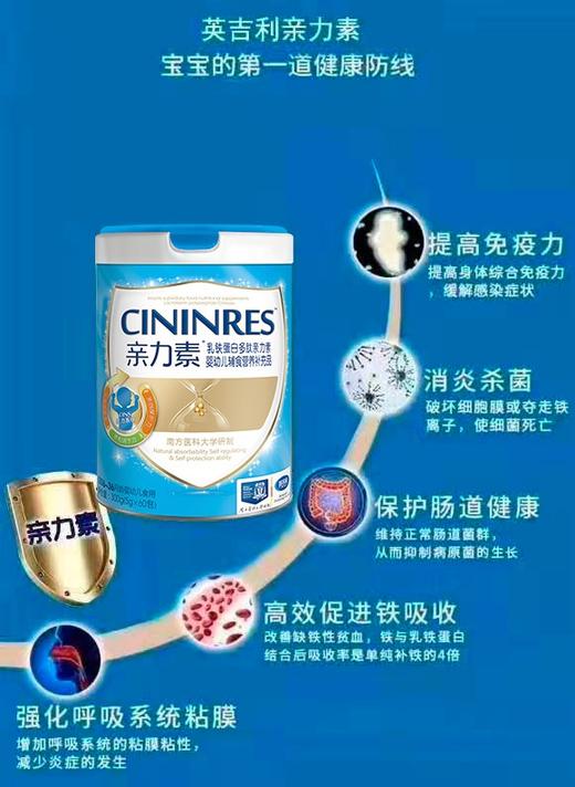 英吉利亲力素乳铁蛋白一罐30条298元，最大优惠四罐共120条698元 商品图3