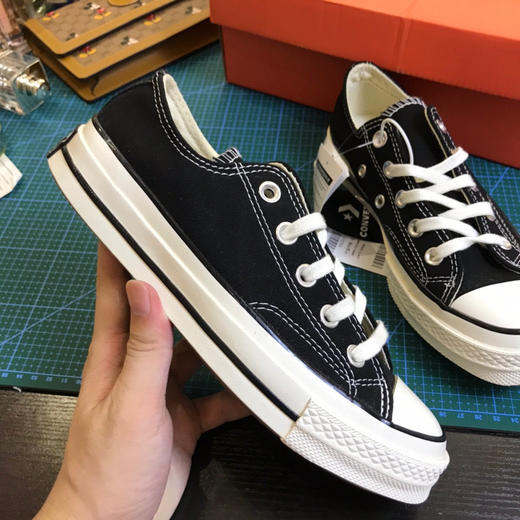匡威1970s帆布鞋-黑色低帮 商品图3