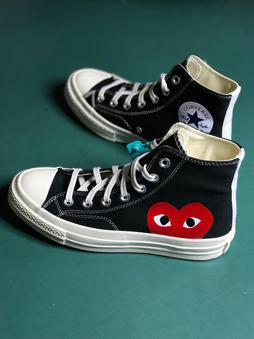 黑色1970s 匡威川久保玲 play爱心联名 商品图2