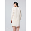 【第一性】不规则条形米白拼黑镂空设计廓H形短款连衣裙/0000663 商品缩略图3