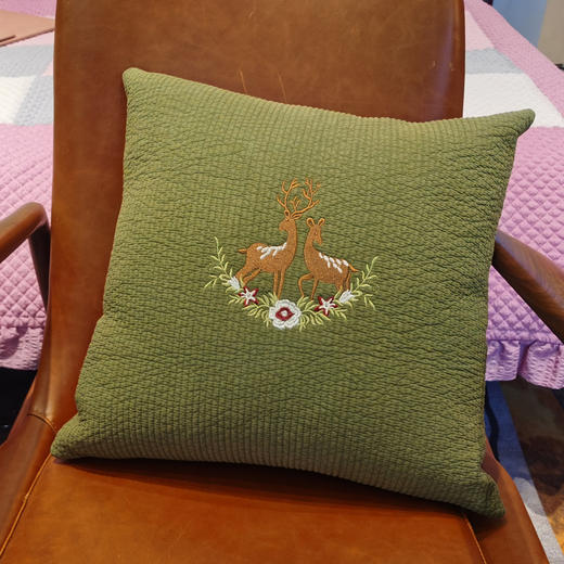 客厅沙发抱枕靠垫办公室护腰棉麻靠枕套正方形枕头 商品图1