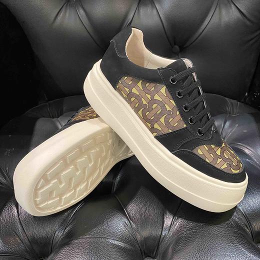 LFGJ 6116 真皮厚底休闲低帮单鞋百搭平底豹纹板鞋 商品图10