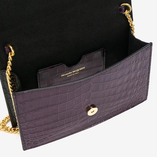 Alexander McQueen/亚历山大麦昆 女士鳄鱼纹单肩包613088 1HBBG 5150 商品图5