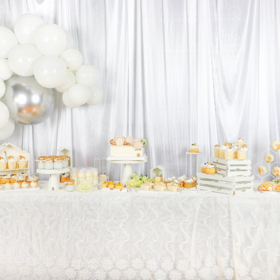 香槟色开业甜品台定制