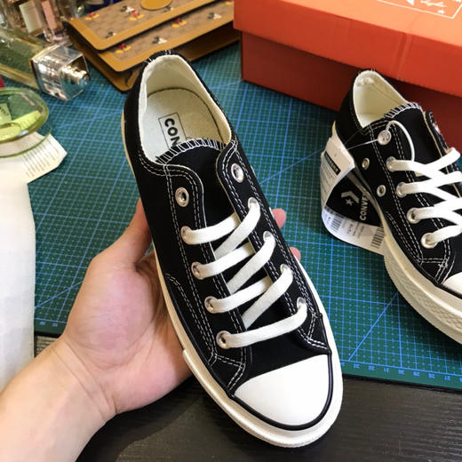 匡威1970s帆布鞋-黑色低帮 商品图2