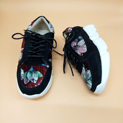 LFGJ  5411时尚潮流羊皮金丝绒女鞋（随意剪裁，花色不会对称） 商品图5