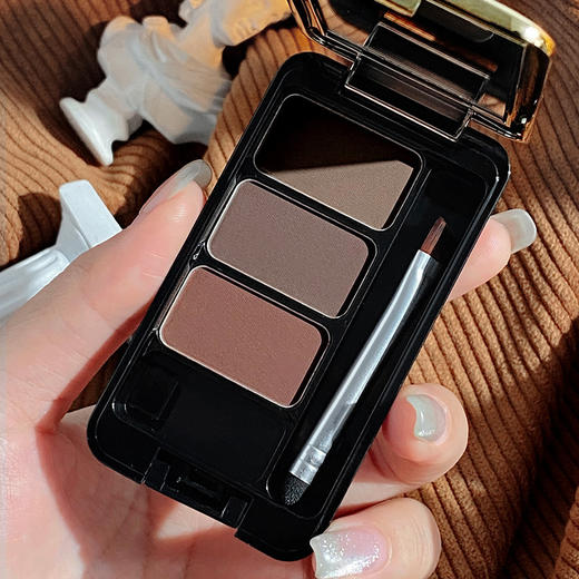 格蒙埃及风眉粉女三色眉膏眼影修容三合一防水防汗自然不易脱妆 商品图1