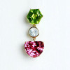 【珝设计】撞色桃红碧玺挂件 商品缩略图0