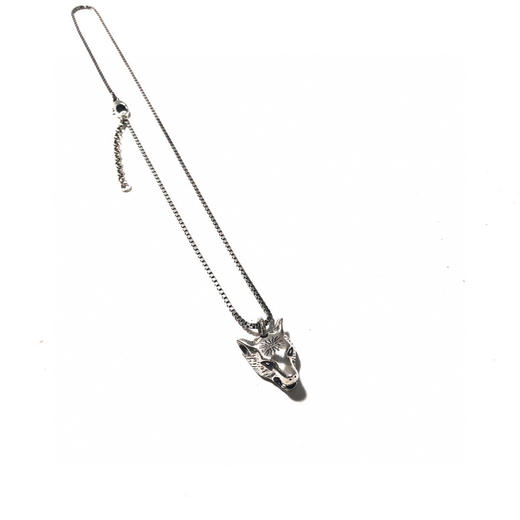 Gucci Anger Forest系列狼头银项链 商品图3