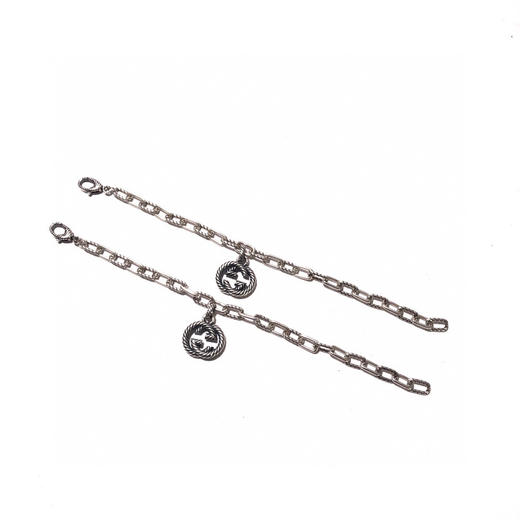 Gucci interlocking系列 互扣式双G手链 商品图1