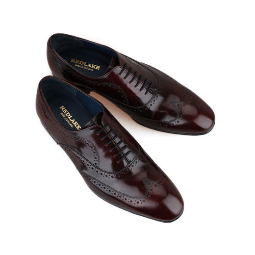 #断码特价44.5码#英国原产翼型雕花布洛克男士牛津正装鞋ARTHUR亚瑟王酒红色 商品图5