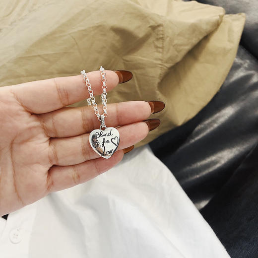 Gucci 花鸟系列 Blind for love 纯银爱心/虎头/花鸟全系列项链 商品图4