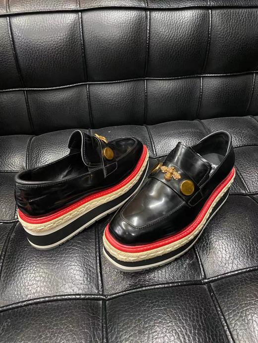 LFGJ 6102 真皮系带方头厚底英伦风女鞋 商品图3