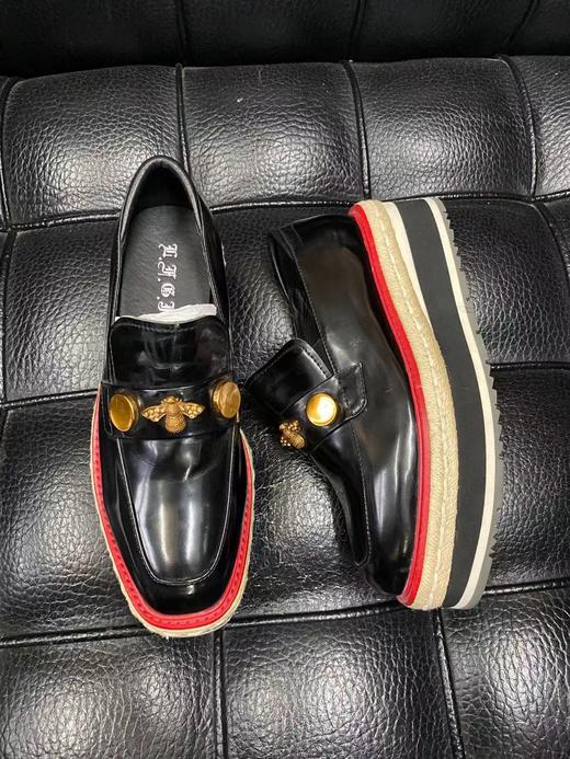 LFGJ 6102 真皮系带方头厚底英伦风女鞋 商品图4