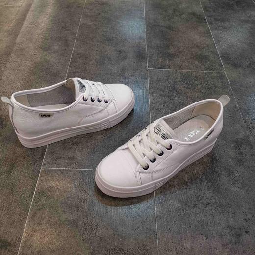 lfgj jeans BF001潮流休闲春款牛皮坡跟女单鞋 商品图5