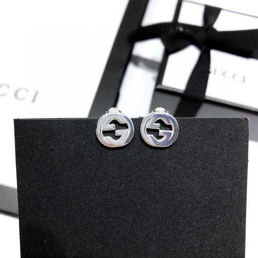 Gucci Interlocking G纯银耳环 商品图0