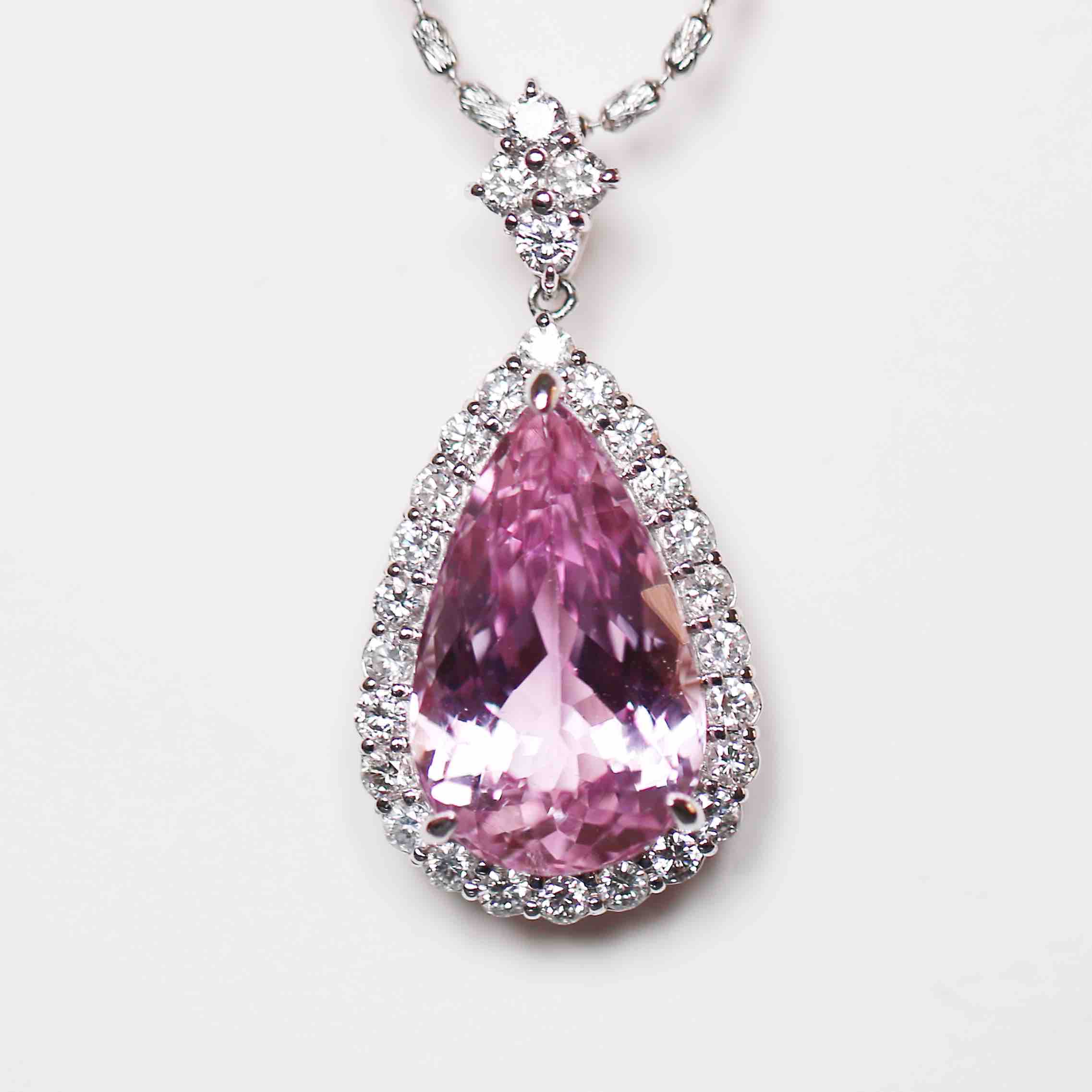 〔无瑕〕紫锂辉石吊坠