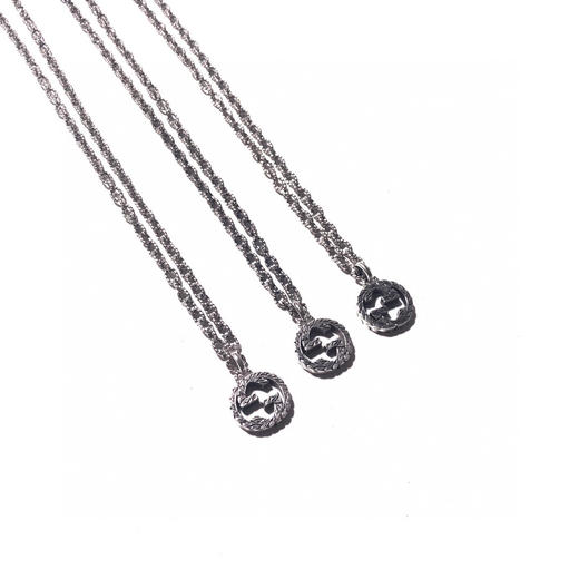 Gucci  Interlocking系列织纹做旧G款项链 商品图1