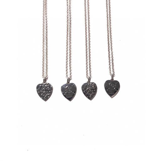 Gucci Ghost 骷髅幽灵爱心项链 商品图3