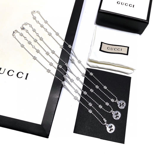Gucci Interlocking 雪花小号项链 商品图1