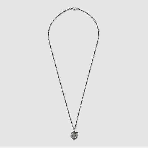 Gucci 做旧虎头银项链 商品图7