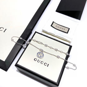 Gucci Interlocking 雪花小号项链