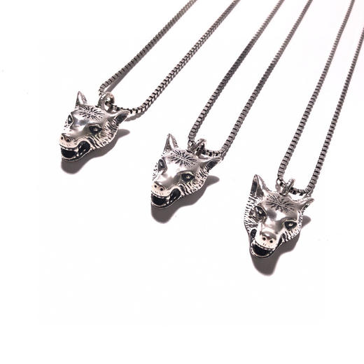 Gucci Anger Forest系列狼头银项链 商品图5