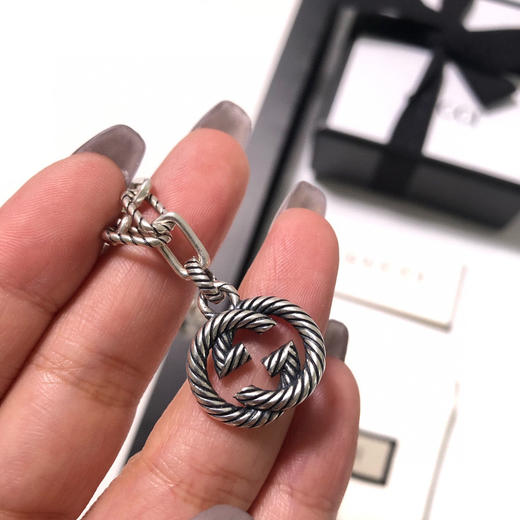 Gucci interlocking系列 互扣式双G手链 商品图3