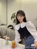 ZARA 新款 超显瘦娃娃领复古拼接衬衫 商品缩略图5