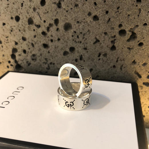Gucci Ghost纯银戒指 9mm 商品图5