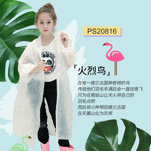 韩版儿童雨衣男女童创意头像图案厚款防水雨衣PS20813/PS20816/PS20812 商品图1