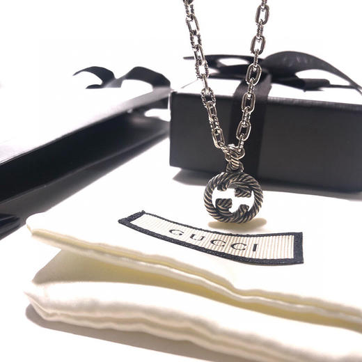 Gucci interlocking系列 互扣式双G项链 商品图4